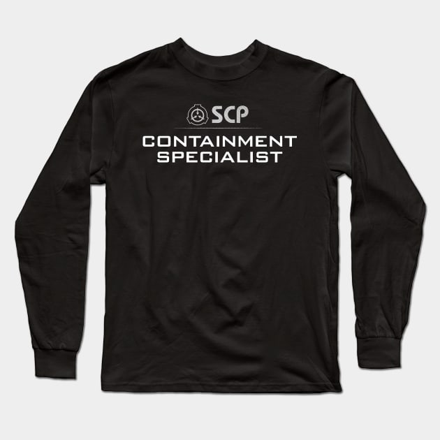 SCP Foundation Containment Specialist Long Sleeve T-Shirt by Opal Sky Studio